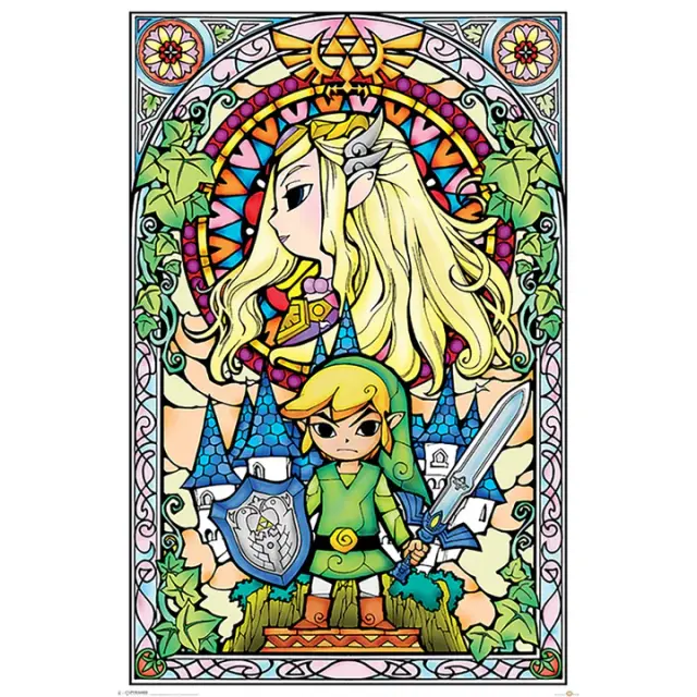 Αφίσα The Legend Of Zelda Stained Glass 61x91,5εκ - PP33735
