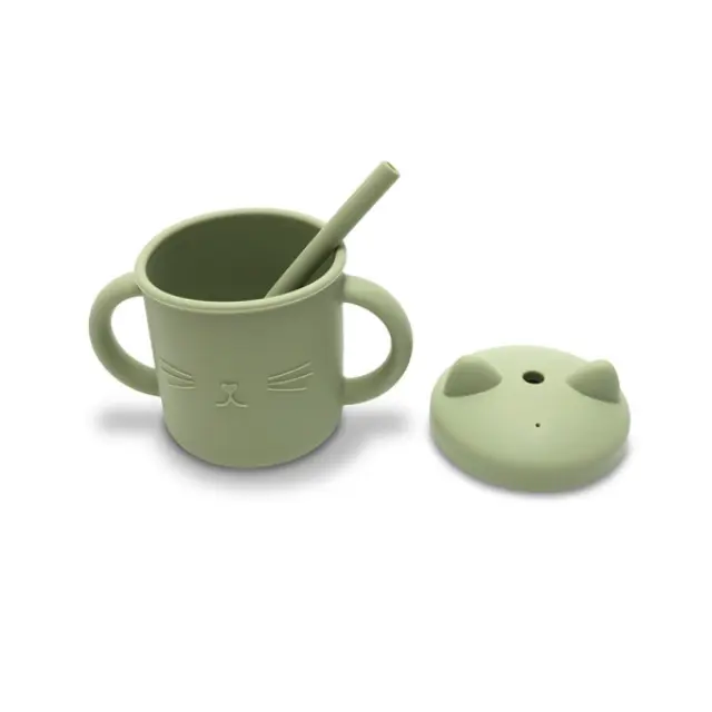 Lorelli Κύπελλο Σιλικόνης Με Καλαμάκι Natural Fresh Green 10230660004 2