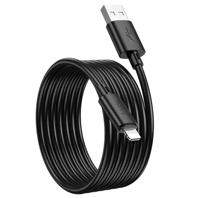 Καλώδιο Hoco X88 Gratified USB-A σε Lightning 2.4A Μαύρο 2m 3