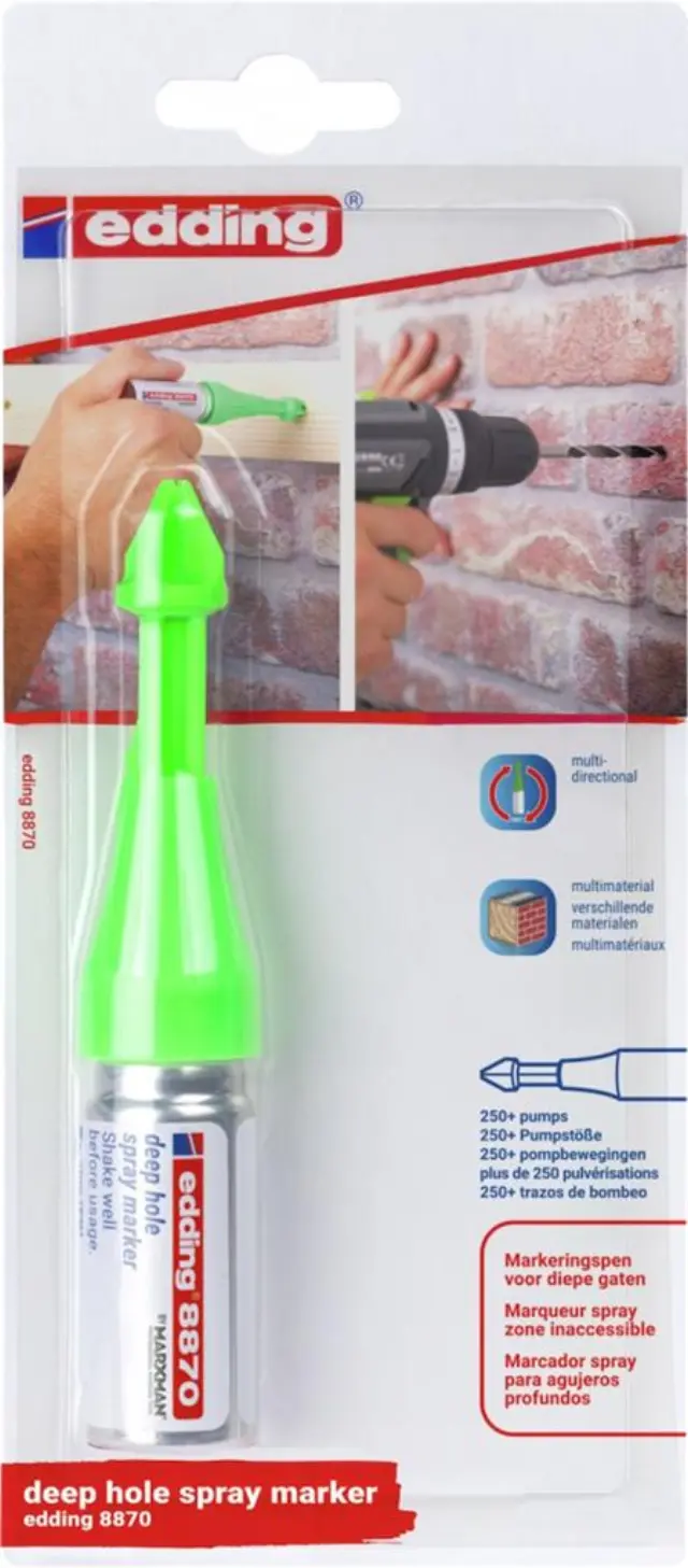 Μαρκαδόρος Edding 8870 Deep Hole Spray Μαύρο/ 01.8870/1BL (Edding)