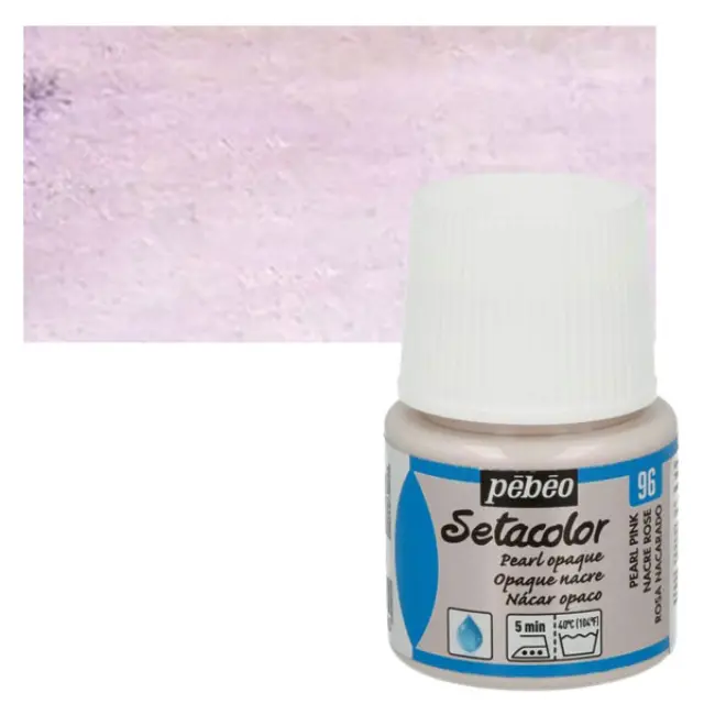 Pebeo Χρώμα Υφάσματος Setacolor Opaque - 96 Pearl Pink - 45ml