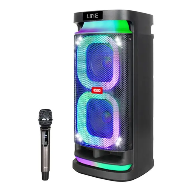 Φορητό TWS ηχείο bluetooth με ασύρματο μικρόφωνο, τηλεχειριστήριο και RGB φωτισμό, 40W