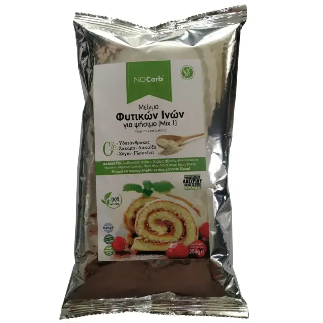 Μείγμα Φυτικών Ινών για Ψήσιμο, (Mix de Fibres 1 - Mix 1), NoCarb, 200γρ 2