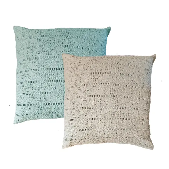Nef-Nef Homeware Διακοσμητική Μαξιλαροθήκη Starige 50x50 White 2