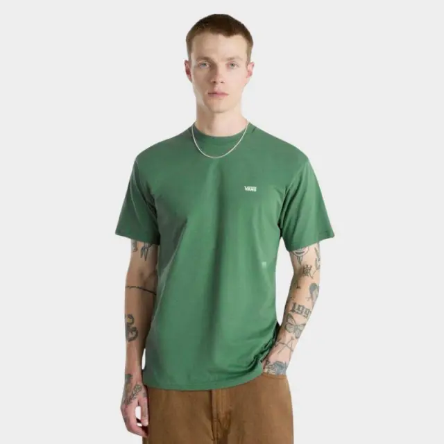 Vans - Ανδρικό T-shirt Κοντομάνικο Left Chest Logo Tee Regular fit VN0A3CZE-BR1 Πράσινο - XS