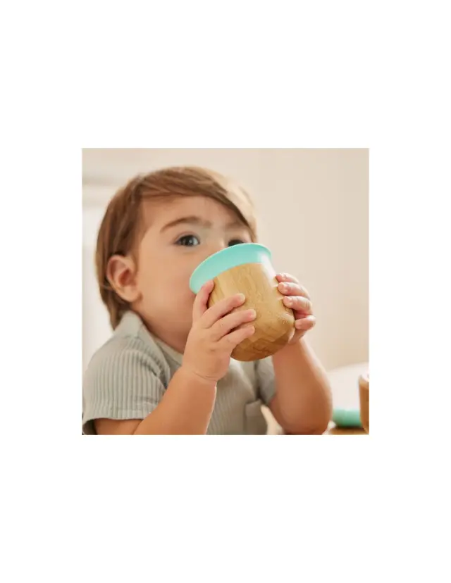 Munchkin Παιδικό Ποτηράκι από Bamboo Μέντα 148ml για 6m+ 2