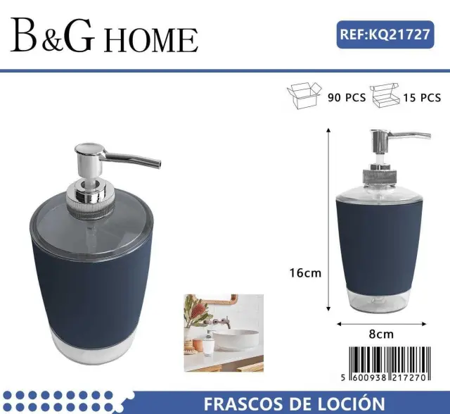Θήκες κρεμοσάπουνου Dispenser πλαστικές - Σετ 5pcs - Blue - 21727 2
