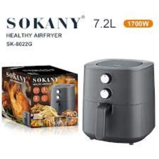 Sokany Φριτέζα αέρος 7.2l 1700W SK-8022G Γκρί 2