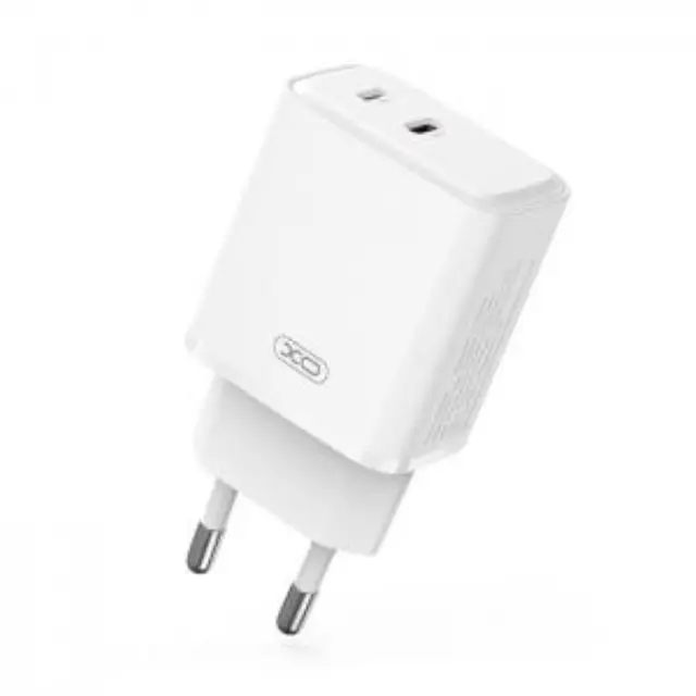 Universal φορτιστής με 2 εξόδους 1xUSB-A & 1x Lightning, 20W σε λευκό χρώμα 2