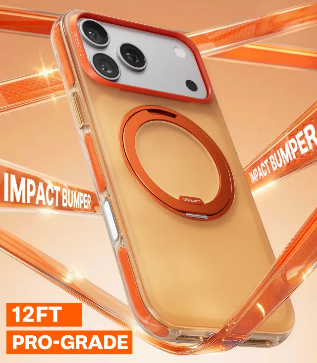 Torras Ostand O3 Hue, golden citrus - iPhone 17 Pro Max 3