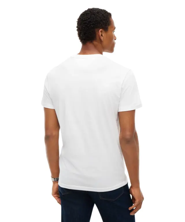 Tommy Hilfiger - Ανδρικό T-shirt Dna Play Slim Fit DM0DM23715-YBL Λευκό 3
