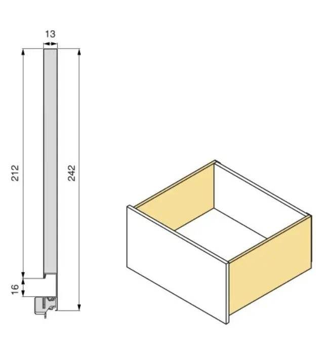 ΣΥΡΤΑΡΙ ΜΕ ΦΡΕΝΟ EMUCA VERTEX 3D 242X500MM ΑΝΘΡΑΚΙ 60KG 3