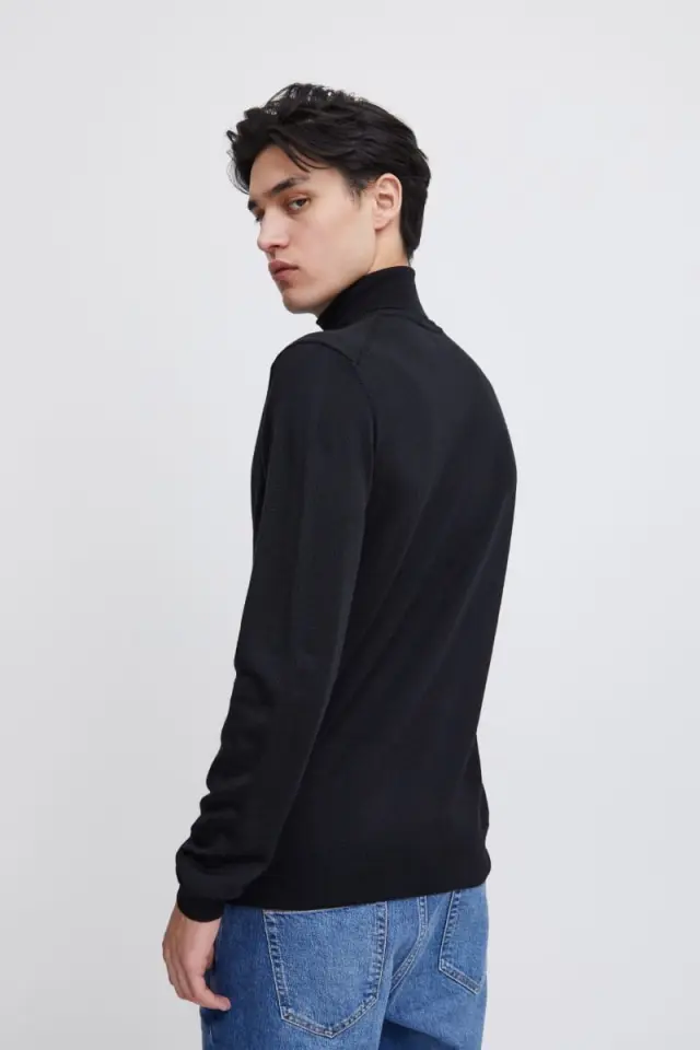 Casual Friday Ανδρικό KONRAD 501483 Πλεκτό Ζιβάγκο Slim-Fit Μάλλινο – Black - XXL 2