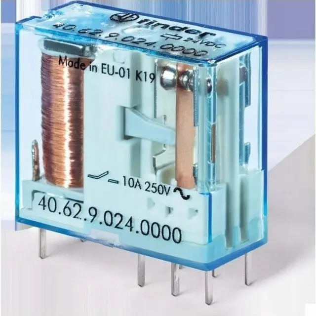 PCB/Plug-in Rel. 5mm.pinning 2CO 10A/24VDC/Agni (40.62.9.024.0000)