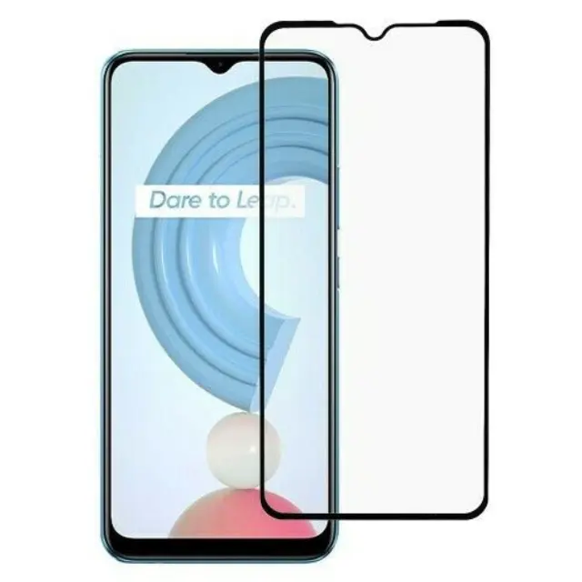 Mocolo® Αντιχαρακτικό Τζάμι Προστασίας Full Cover Tempered Glass Για Realme C21Y / C25Y - Μαυρο