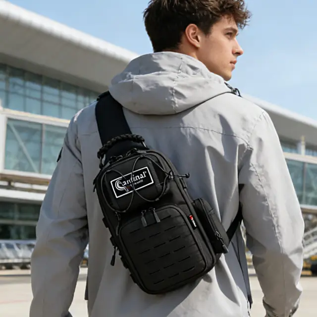 Στρατιωτικό Τσαντάκι Στήθους Tactical Cardinal MT4080 μαύρο - One Size 2