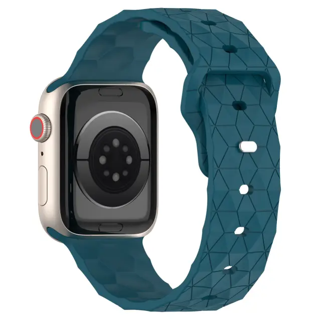 Footlball Texture Λουράκι για Applewatch 38/40/41/42(series 10/11/12)mm-Blue OEM 2