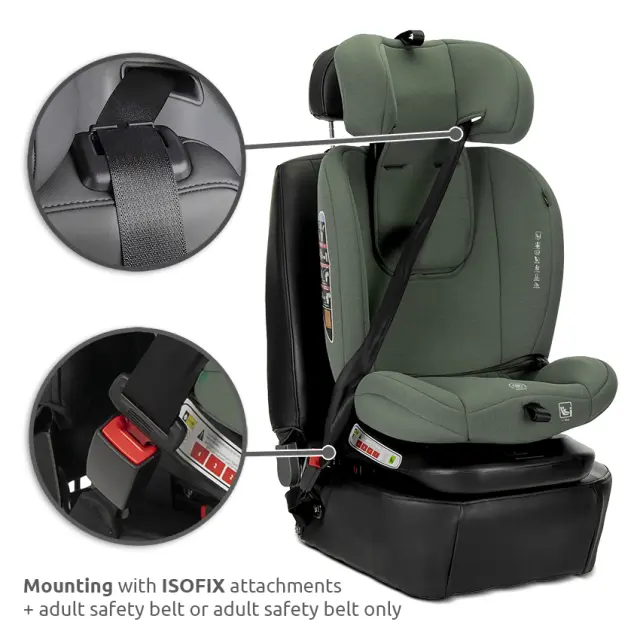 Lorelli Κάθισμα Αυτοκινήτου "CAPELLA" i-Size 40-150 CM ISOFIX, 360 Grey Γκρι 3