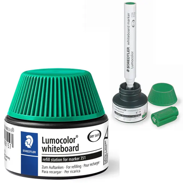 Staedtler Lumocolor Μελάνι Επαναγεμίσματος Ασπροπίνακα - Πράσινο - 30ml