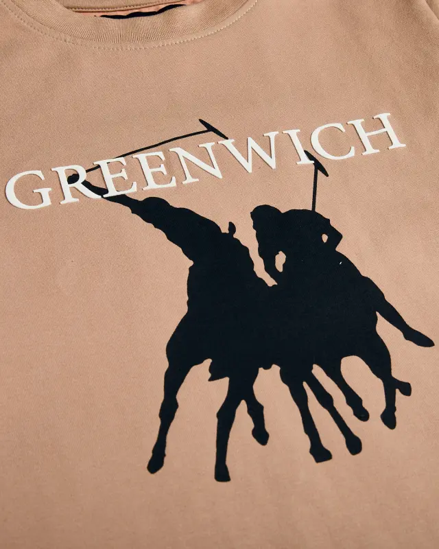 Μπλούζα Greenwich Polo Club με ανάγλυφα γράμματα 2