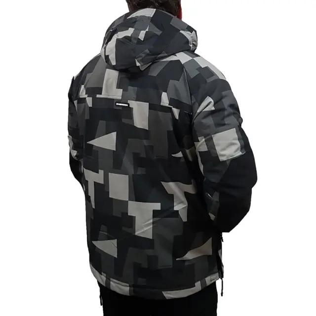 Emerson Hooded Pullover Jacket (232.EM10.61-PR408 OLIVE BLACK) - Μαύρο 2