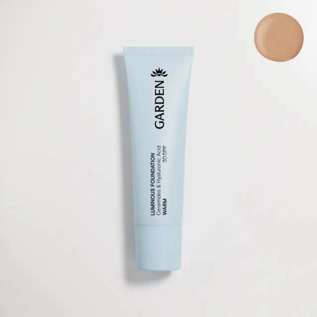 Garden | Luminous Foundation SPF30 με Υαλουρονικό Οξύ και Ceramides 104 Warm | 30ml