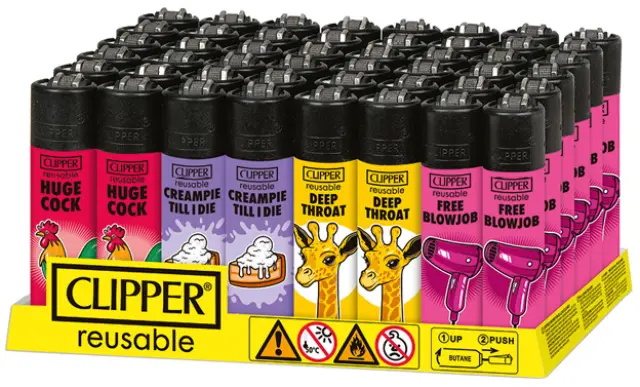 Clipper Αναπτήρας Μεγάλος - Porn Slogan #3 (Ειδική Εκδοση 18+) 2
