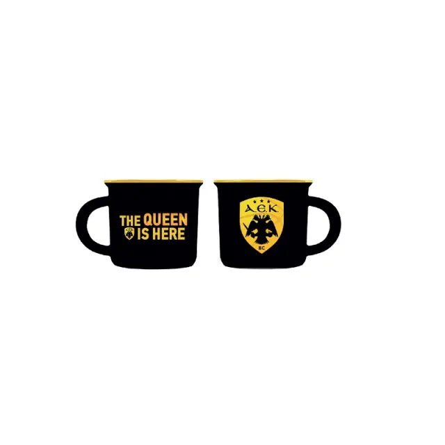 Κούπα espresso - ΑΕΚ Μπάσκετ 2 / μαύρη The Queen Is Here