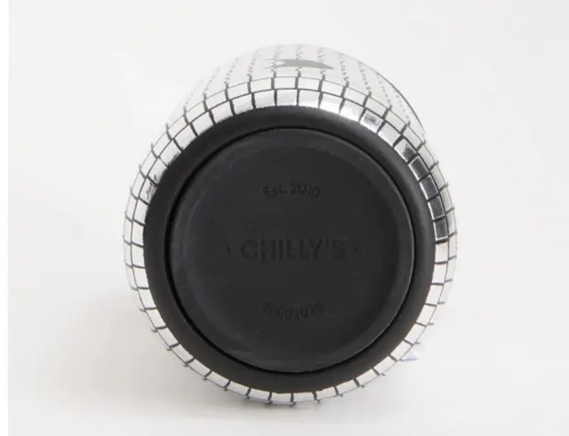 Μπουκάλι Θερμός Series 2 Disco Chilly's με χωρητικότητα 500ml και διατήρηση θερμοκρασίας 12h ζεστό / 24h κρύο - Silver22825 2