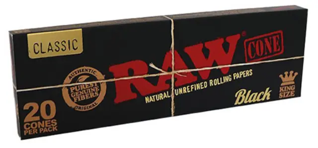 RAW Black Cone PreRolled Basic - Κώνος Προτυλιγμένος - 20τεμ. - King Size