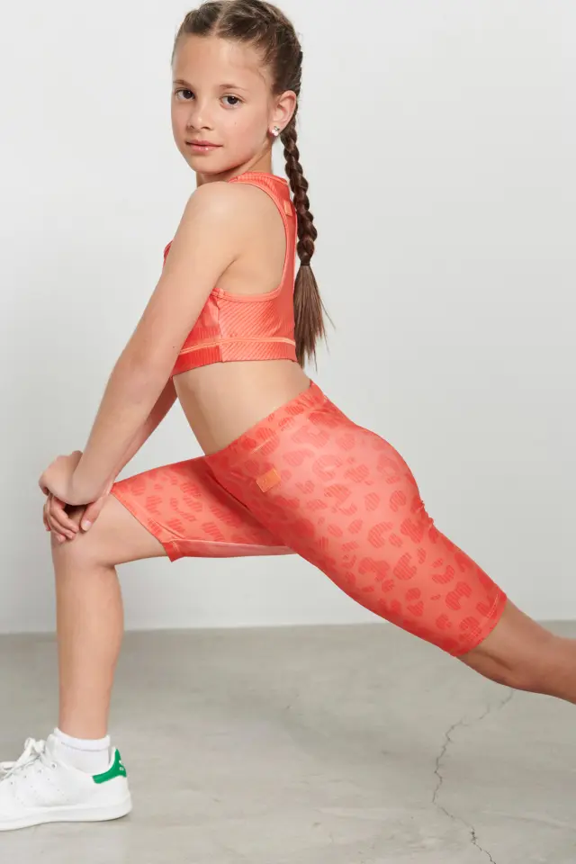 Body Talk Biker Leggings Orange 1231-706014 2