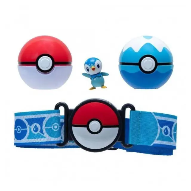 Pokemon Clip n' Go Ball Piplup με ζώνη / PKW3159 (Jazwares)