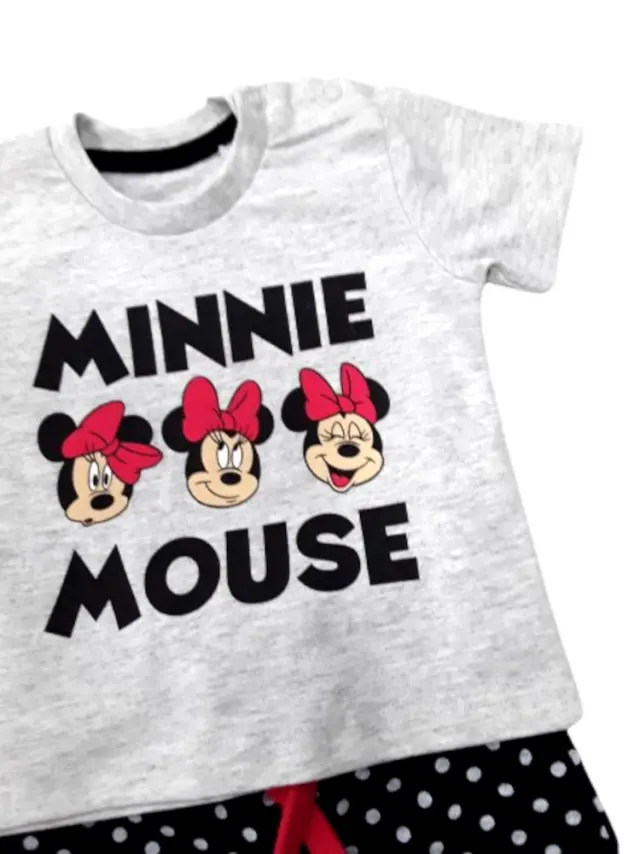 Μπλούζα Καλοκαιρινή με Παντελόνι Minnie Black Dots 80101910006 - 12 M (80cm) 2