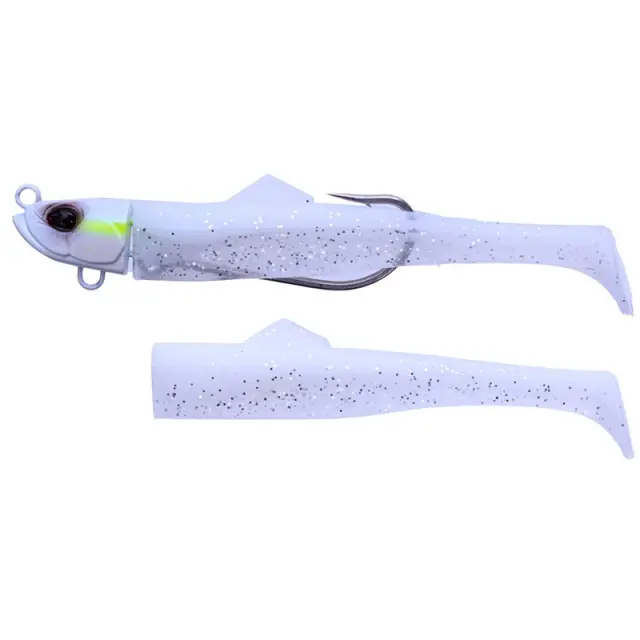 Σιλικονούχο DUO Bay Ruf Flex Minnow ZN 30gr PPCC0783 White Back