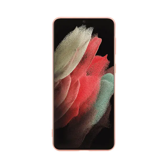 Θήκη Σιλικόνης Vivid Silicone Matte Case Για Samsung Galaxy S21 Ultra 5G Ροζ 2