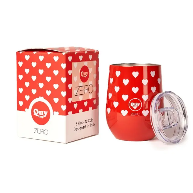 Quy Cup Ανοξείδωτη Κούπα Θερμός (Hot/Cold) 280ml: Hearts 2