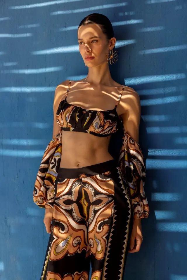 NEMA RESORT WEAR "AMARI" TOP (14901N219-MULTICOLOR) - M