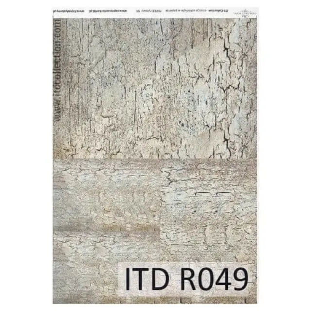 Ριζόχαρτο ντεκουπάζ ITD, 21x29cm, Κρακελέ, R049