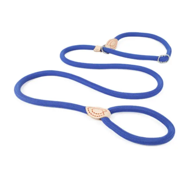 Οδηγός-Περιλαίμιο Πνίχτης Σκύλου - 8mm x 180cm, ΜΠΛΕ
