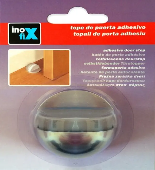 ΣΤΟΠ ΠΟΡΤΑΣ ΓΩΝΙΑΚΟ ΜΕΤΑΛΛΙΚΟ INOFIX 2099 26x45x45MM ΑΥΤΟΚΟΛΛΗΤΟ Χρώμιο 3
