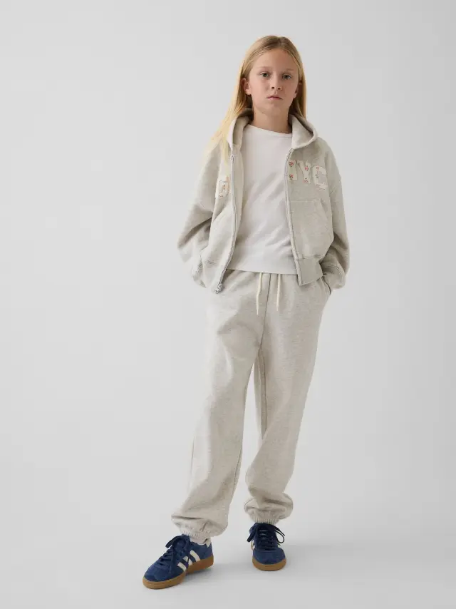 Παιδικό Παντελόνι Φόρμας VintageSoft Relaxed Γραμμής Light grey heather