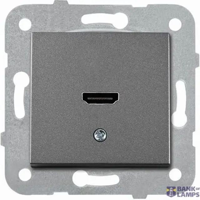 HDMI ligzda 1v z/a NOVELLA BLACK Viko