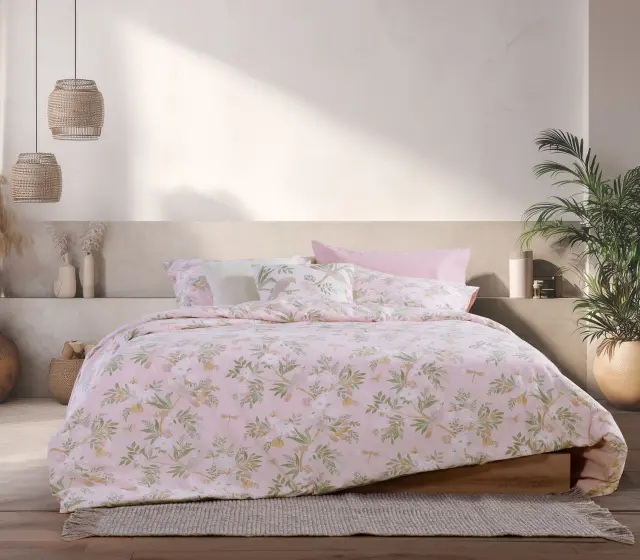 ΣΕΤ ΣΕΝΤΟΝΙΑ ΒΑΜΒΑΚΕΡΑ ΥΠΕΡΔΙΠΛΑ DREAMEL 240Χ270 NEF-NEF HOMEWARE, 100% ΒΑΜΒΑΚΙ - PINK (039698) 2