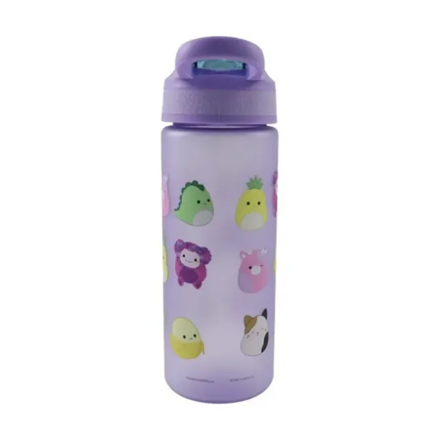 Gim Παγούρι Πλαστικό με Καλαμάκι 600ml Squishmallows (574-20217)
