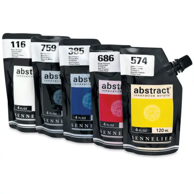 Σετ Ακρυλικά Sennelier Abstract, 5 Χρώματα, 120ml
