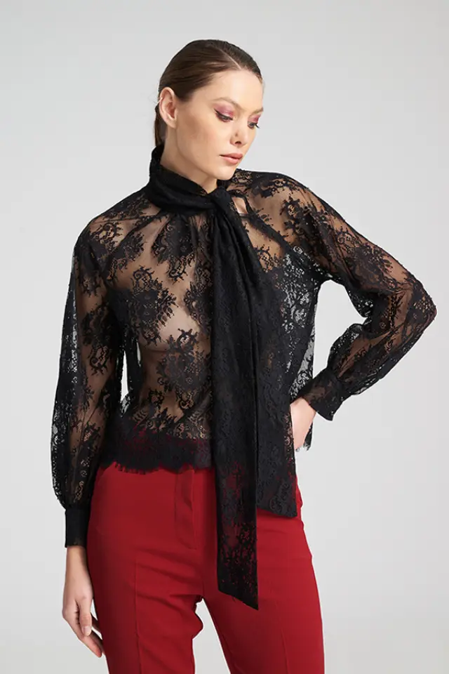Tereza Lace Blouse με Φιόγκο TEREZA BLOUSE - XS 3