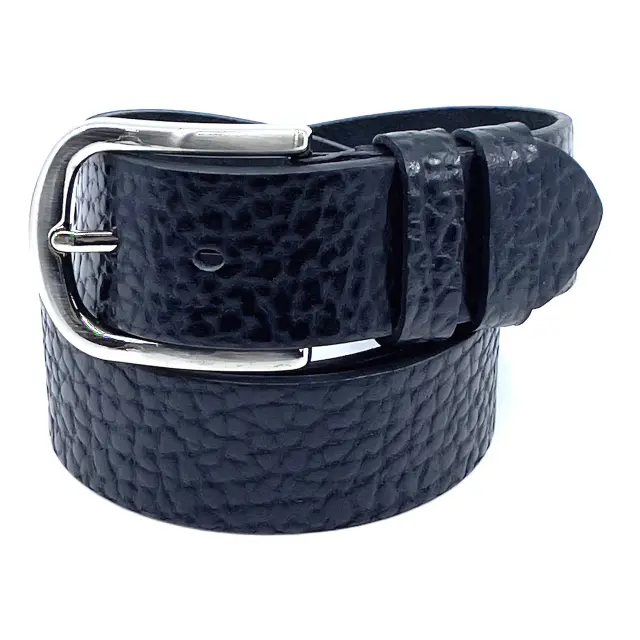 Μαύρη Δερμάτινη Ζώνη Full Grain 4 cm - 145cm