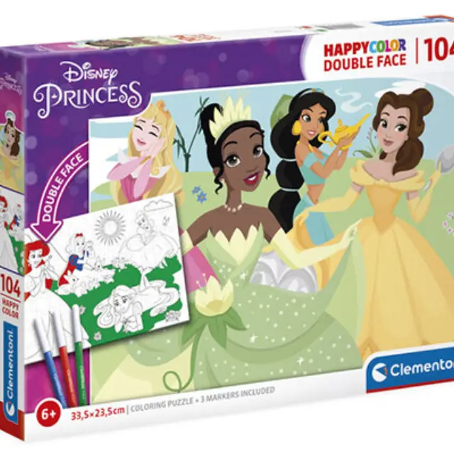 Clementoni DISNEY - Princess - Happy Color Puzzle 104P 25714