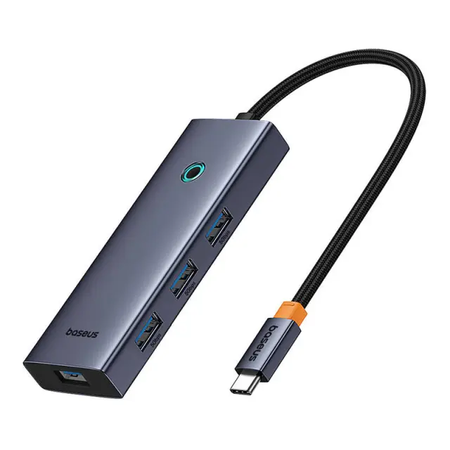 Hub 5in1 Baseus UltraJoy 5-Port (4xUSB 3.0, PD) γκρι 2