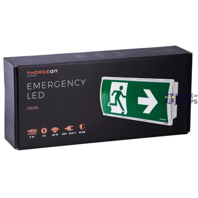 Emergency LED 3H 5W 6000K 50Lm 30m IP65 IK08 white